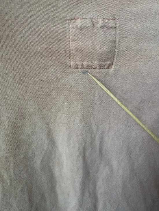 Pamut Apparel Cropped Boxy Tee Washed Peach 100% Cotton Boho Casual Size L - Picture 7 of 9